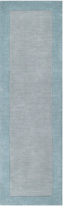 Surya Rugs - Mystique Grey, Blue Area Rug - M305 - 2'6" x 8' - GreatFurnitureDeal