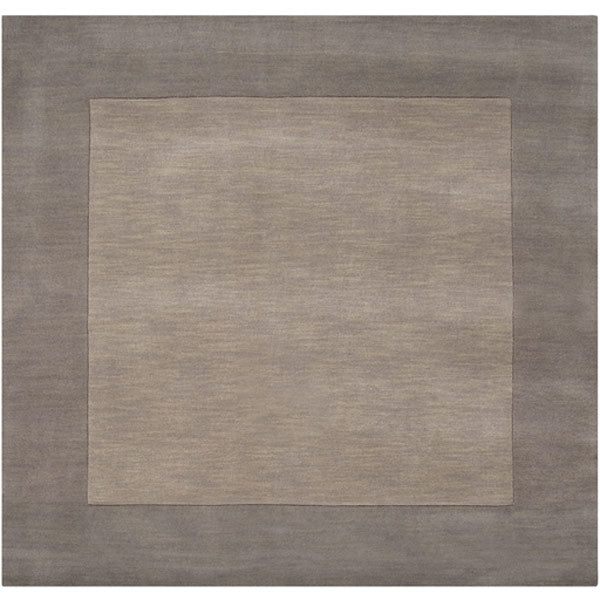 Surya Rugs - Mystique Grey, Brown Area Rug - M312 - 6' Square - GreatFurnitureDeal