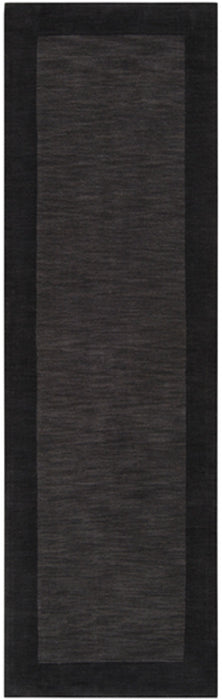 Surya Rugs - Mystique Grey, Black Area Rug - M347 - 2'6" x 8' - GreatFurnitureDeal