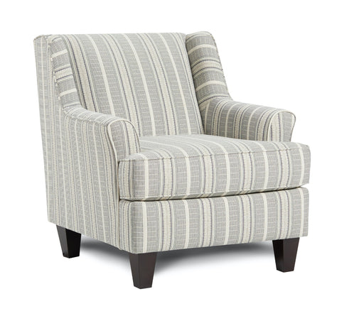 Southern Home Furnishings - Awesome Accent Chair in Off White - 340 Farmhouse Indigo - GreatFurnitureDeal