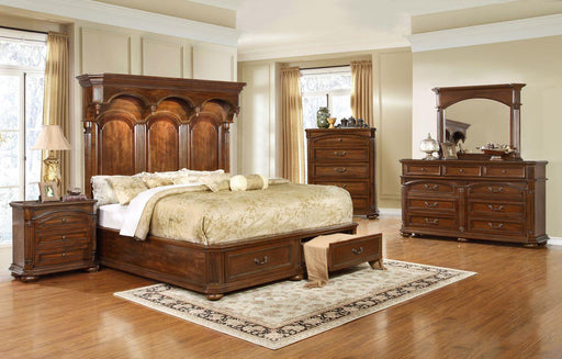 Myco Furniture - Mallory 3 Piece Queen Storage Bedroom Set in Brown - MA220-Q-3SET - GreatFurnitureDeal