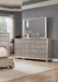 Myco Furniture - Mariano Dresser With Mirror in Champagne - MA800-DM - GreatFurnitureDeal