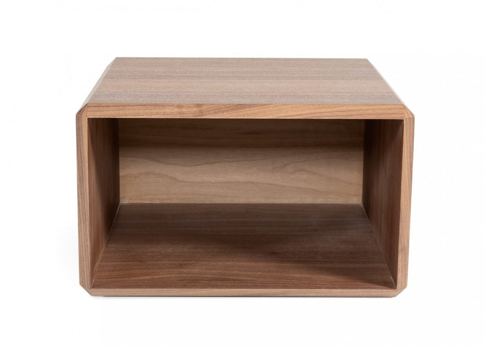 VIG Furniture - Modrest Maceo - Modern End Table - VGBB-BOX300-WAL - GreatFurnitureDeal