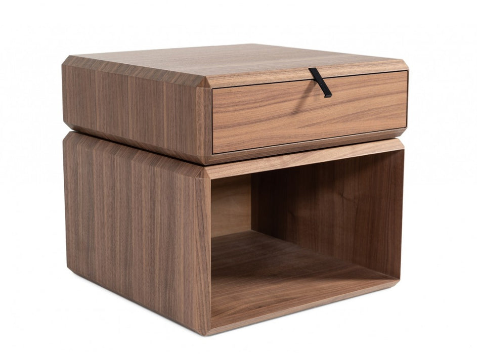 VIG Furniture - Modrest Maceo - Modern End Table - VGBB-BOX300-WAL