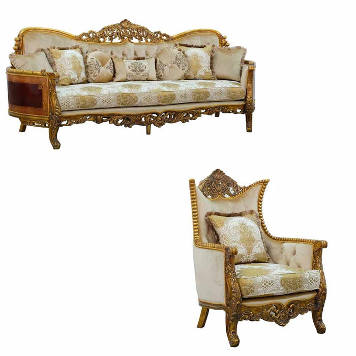 European Furniture - Maggiolini 2 Piece Sofa Set - 31054-SC