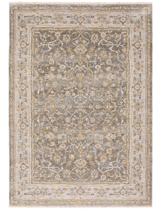Oriental Weavers - Maharaja Grey/ Gold Area Rug - 040M1 - GreatFurnitureDeal