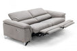 VIG Furniture - Divani Casa Maine Modern Light Grey Fabric Sofa w- Electric Recliners - VGKNE9104-E9-LGRY-3-S - GreatFurnitureDeal