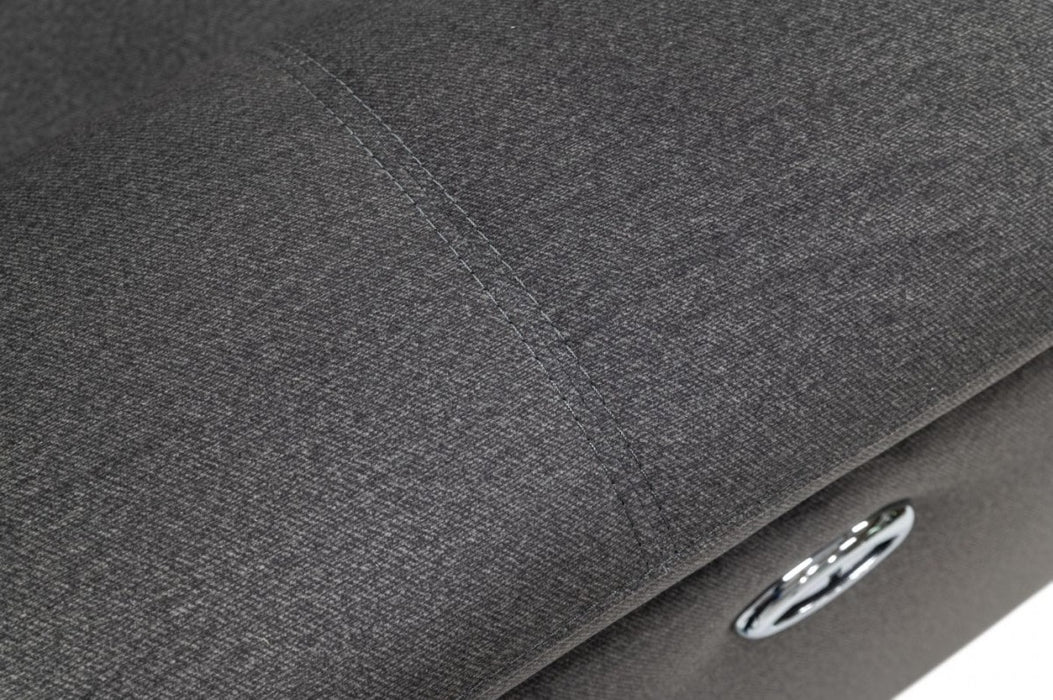 VIG Furniture - Divani Casa Maine Modern Dark Grey Fabric Sofa w- Electric Recliners - VGKNE9104-E9-DGRY-3-S