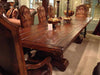 Benetti's Italia - Majorica Dining Table in Dark Brown, Solid Hardwood - MAJORICA-DT-DARK BROWN - GreatFurnitureDeal