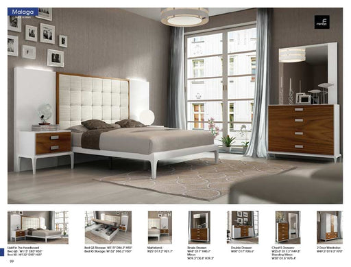 ESF Furniture - Malaga Queen Bed - MALAGABEDQS - GreatFurnitureDeal