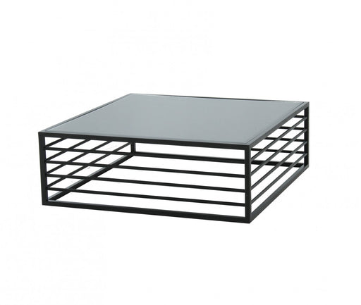 VIG Furniture - Modrest Malvo Modern Black Glass Coffee Table - VGODLZ-215RC-BLK-CT - GreatFurnitureDeal