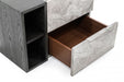 VIG Furniture - Nova Domus Maranello Modern Grey Wash & Faux Marble Nightstand - VGMAMQT-S25-BR-121-GRY-NS - GreatFurnitureDeal