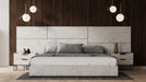 VIG Furniture - Nova Domus Marbella - Italian Modern White Marble Bed w- 2 Nightstands - VGACMARBELLA-BED - GreatFurnitureDeal
