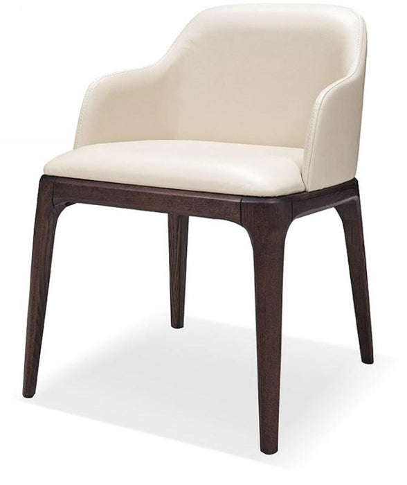VIG Furniture - Margot - Modern Cream Eco-Leather Dining Chair (Set of 2) - VGWCE537Y