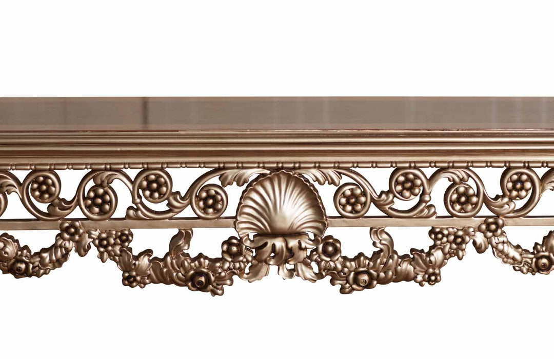 European Furniture - Maria Console Table in Gold - 34015-ST