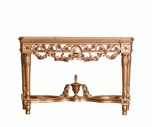 European Furniture - Maria Console Table in Antique Bronze - 34015-ST - GreatFurnitureDeal
