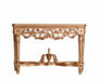 European Furniture - Maria Console Table in Gold - 34015-ST - GreatFurnitureDeal