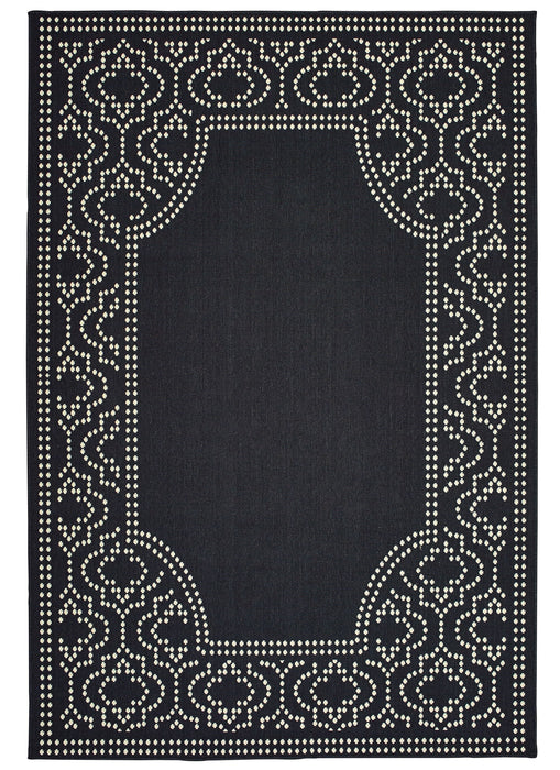 Oriental Weavers - Marina Black/ Ivory Area Rug - 1247K