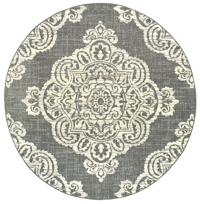 Oriental Weavers - Marina Grey/ Ivory Area Rug - 5929E