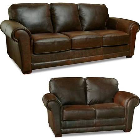 Mariano Italian Leather Furniture - Marc Leather Sofa and Loveseat Set - LUK-MARK-SL - GreatFurnitureDeal