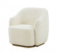 VIG Furniture - Modrest Masha Modern Off White Sherpa Accent Chair - VGRHAC-538-WHT-1 - GreatFurnitureDeal