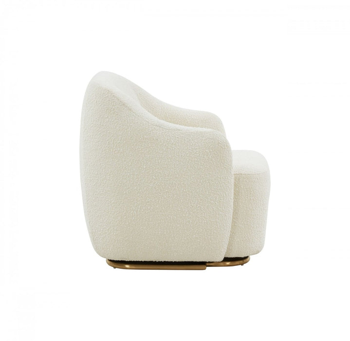 VIG Furniture - Modrest Masha Modern Off White Sherpa Accent Chair - VGRHAC-538-WHT-1