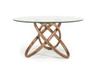 VIG Furniture - Modrest Mason Modern Round Glass & Walnut Dining Table - VGCSDT-16138 - GreatFurnitureDeal