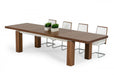 VIG Furniture - Modrest Maxi - Modern Walnut & Stainless Steel Dining Table - VGGU677XT-WAL-DT - GreatFurnitureDeal