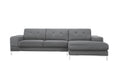 Vig Furniture - Divani Casa Forli Modern Grey Fabric Sectional Sofa w- Right Facing Chaise - VGMB-1071B-GRY-RAF - GreatFurnitureDeal