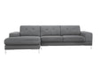 Vig Furniture - Divani Casa Forli Modern Grey Fabric Sectional Sofa w- Left Facing Chaise - VGMB-1071B-GRY-LAF - GreatFurnitureDeal