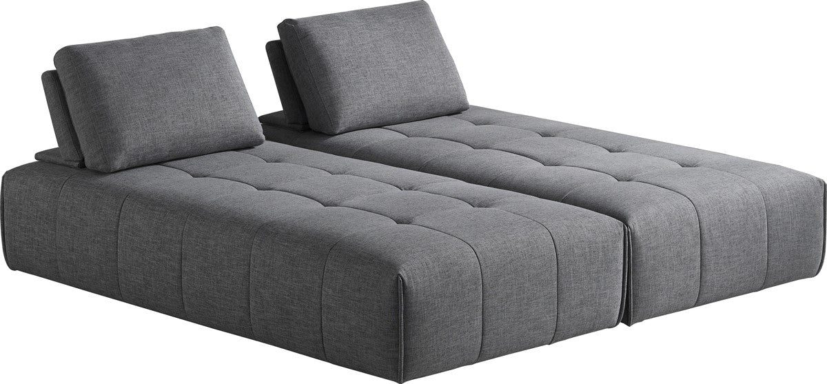 VIG Furniture - Divani Casa Edgar Modern Grey Fabric Modular Sectional Sofa - VGMB-1765-GRY