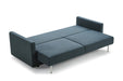 VIG Furniture - Divani Casa Fredonia Modern Blue-Green Fabric Sofa Bed w- Storage - VGMB-1901-BG - GreatFurnitureDeal