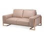 AICO Furniture - Mia Bella Gianna Leather Loveseat in Peach Rose Gold - MB-GIANN25-PCH-801