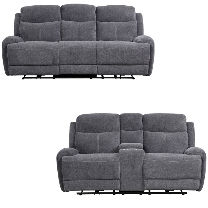 Parker Living - Bowie 2 Piece Power Sofa Set in Bizmark Grey - MBOW#832PH-822CPH-BIG-2SET - GreatFurnitureDeal