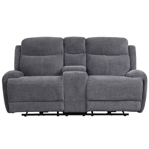 Parker Living - Bowie Power Console Loveseat in Bizmark Grey - MBOW#822CPH-BIG - GreatFurnitureDeal