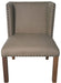 Muse - Jeanne Hand-woven Linen- Walnut Accent Chairs (Set of 2) - MCHA201 - GreatFurnitureDeal