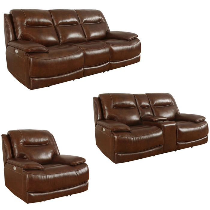 Parker Living - Colossus 3 Piece Power Living Room Set in Napoli Brown - MCOL#832PH-NBR-3SET - GreatFurnitureDeal