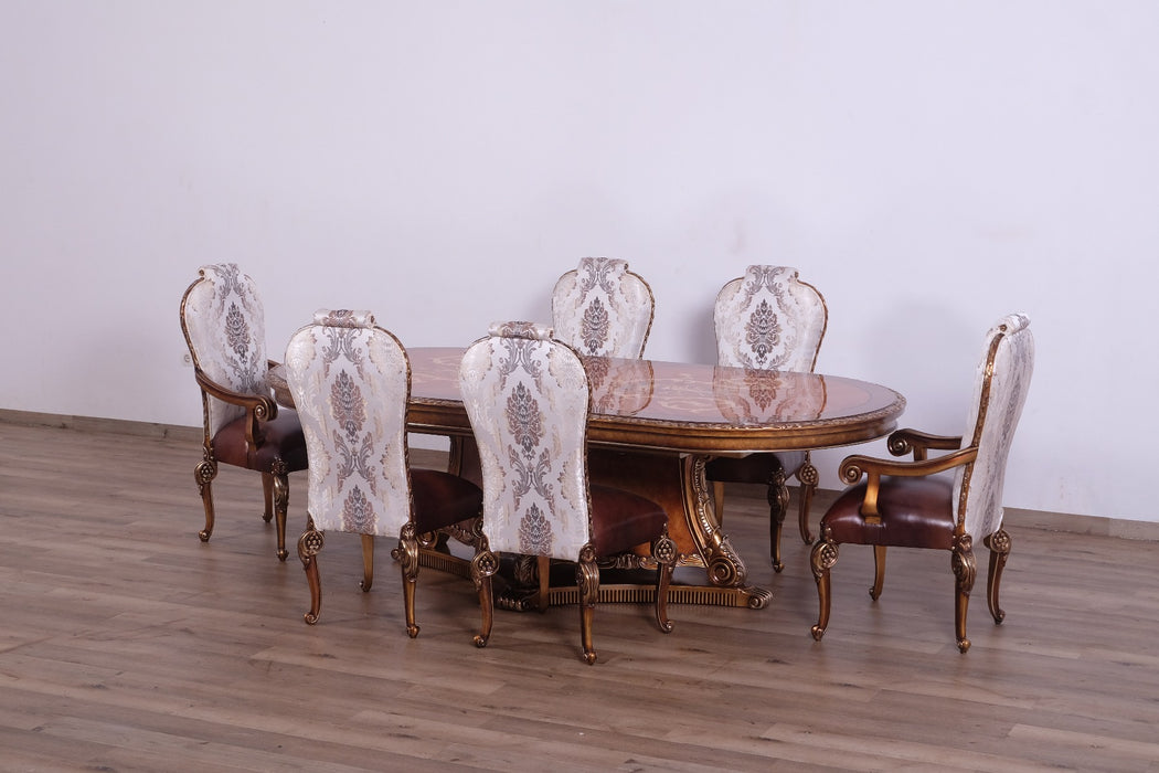 European Furniture - Bellagio 9 Piece Dining Room Set in Parisian Bronze - 40055-9SET