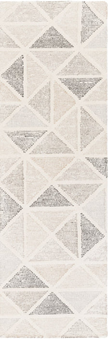Surya Rugs - Melody Black, Grey Area Rug - MDY2004 - 2'6" x 8' - GreatFurnitureDeal