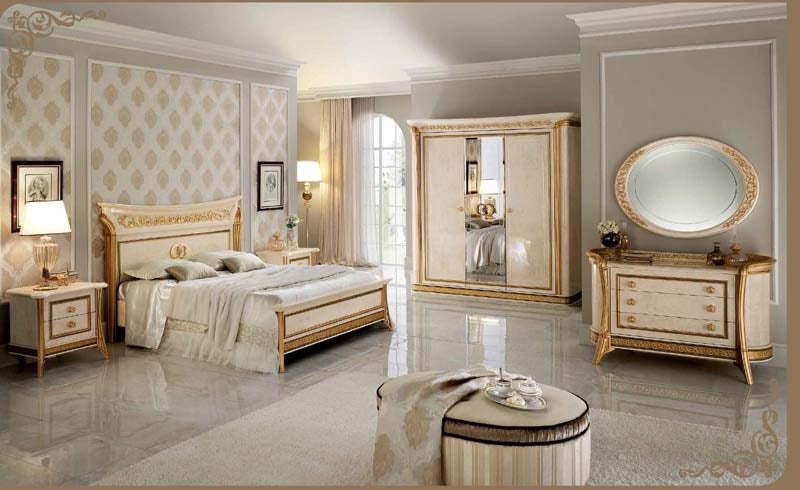ESF Furniture - Arredoclassic Italy Melodia 7 Piece Queen Bedroom Set - MELODIAQB-7SET