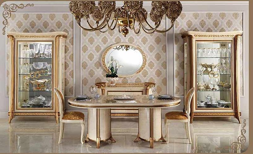 ESF Furniture - Arredoclassic Italy Melodia 5 Piece Oval Dining Table Set w-1ext - MELODIAODTS-5SET - GreatFurnitureDeal