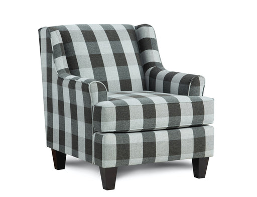 Southern Home Furnishings - Dizzy Iron Accent Chair in Grey - 340 Block Party Ebony - GreatFurnitureDeal