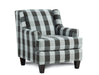 Southern Home Furnishings - Dizzy Iron Accent Chair in Grey - 340 Block Party Ebony - GreatFurnitureDeal