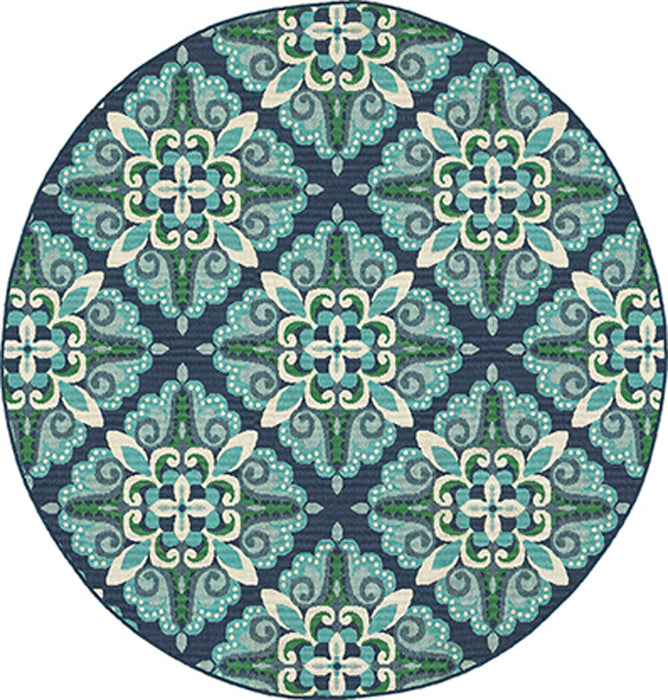 Oriental Weavers - Meridian Blue/ Green Area Rug - 2206B