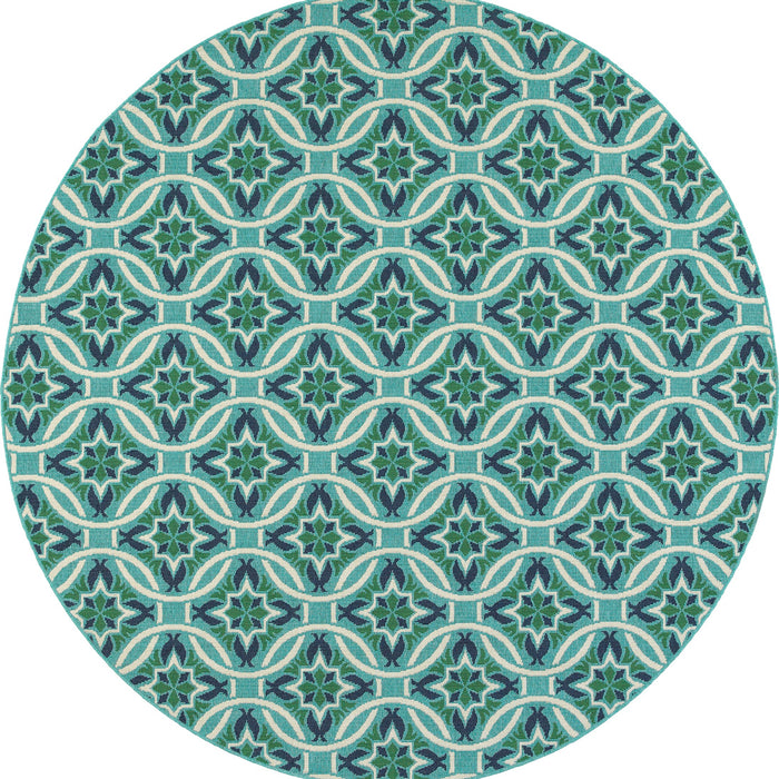 Oriental Weavers - Meridian Blue/ Green Area Rug - 5868L