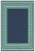 Oriental Weavers - Meridian Navy/ Green Area Rug - 9650B - GreatFurnitureDeal