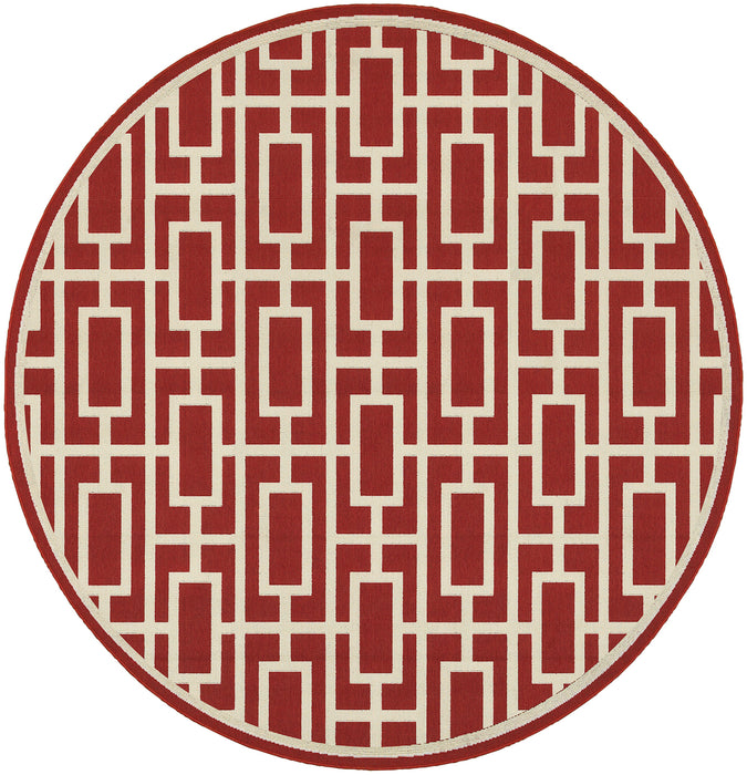 Oriental Weavers - Meridian Red/ Ivory Area Rug - 9754R