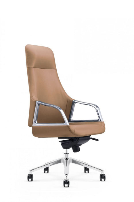 VIG Furniture - Modrest Merlo Modern Brown High Back Executive Office Chair - VGFUA1902-BRN-OC