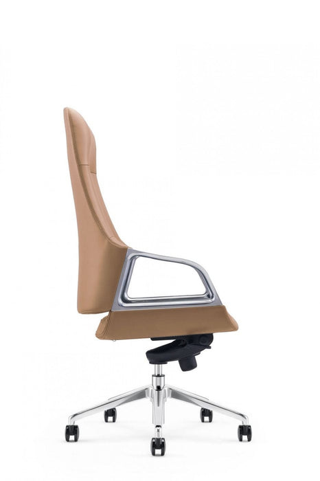 VIG Furniture - Modrest Merlo Modern Brown High Back Executive Office Chair - VGFUA1902-BRN-OC - GreatFurnitureDeal