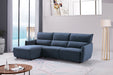 American Eagle Furniture - AE-L550R Light Blue Linen Right Sitting Sectional Sofa Set - AE-L550R - GreatFurnitureDeal